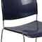 Flash Furniture Navy Plastic Stack Chair RUT-188-NY-GG - alternate 3